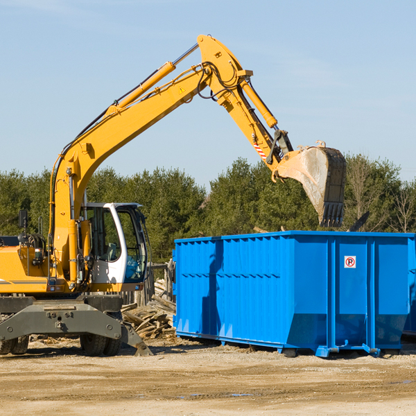 what size residential dumpster rentals are available in Orangetree FL